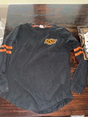Excellent Condition Women’s OSU Black Long Sleeve Tee  by PINK size S